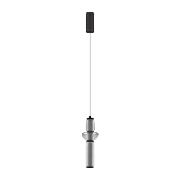 Szklana lampa wisząca GLORICA LE45190 LED 13W 3000K szary