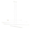 Biała lampa salonowa Tubo 1072P Aldex 8-płomienny żyrandol metalowy