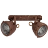 Sufitowa LAMPA plafon FRODO 92-71071 Candellux rustykalna OPRAWA regulowane reflektorki metalowe rdzawe