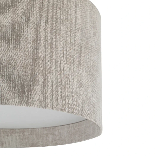 Sufitowa lampa tkaninowa CEDRO 11670 do sypialni beżowa