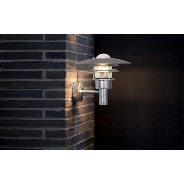Ścienna lampa elewacyjna Lønstrup 71411031 IP44 retro srebrny