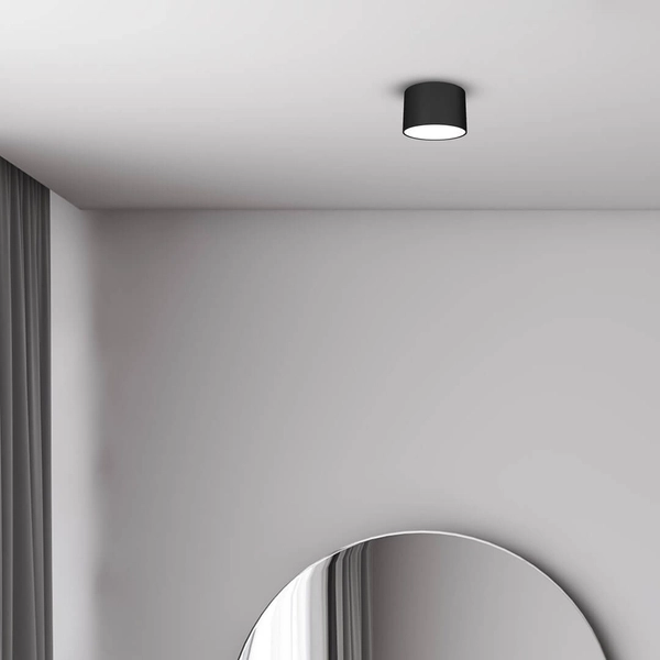 Sufitowa lampa minimalistyczna Dixie plafon do holu czarny