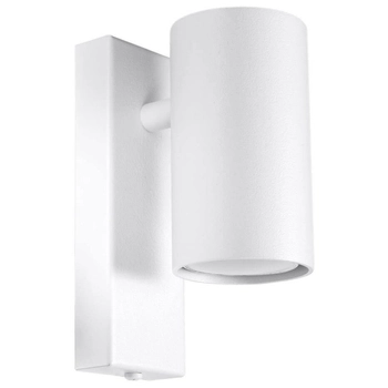 Biała lampa ścienna SL.1076 metalowa tuba do sypialni