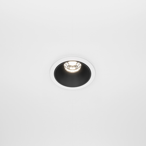 Ledowy wpust sufitowy Alfa DL043-01-10W4K-D-RD-WB 10W 4000K biały czarny