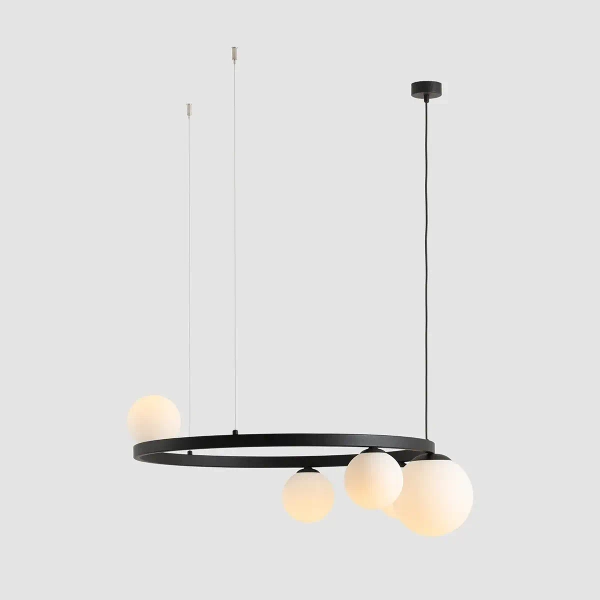 Molekułowa lampa ring Garda 1099F1_R Aldex wisząca czarny