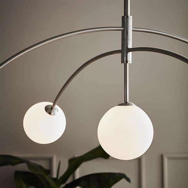 LAMPA wisząca HEAVEN 107559 Markslojd metalowa OPRAWA szklane kule balls zwis stal biały