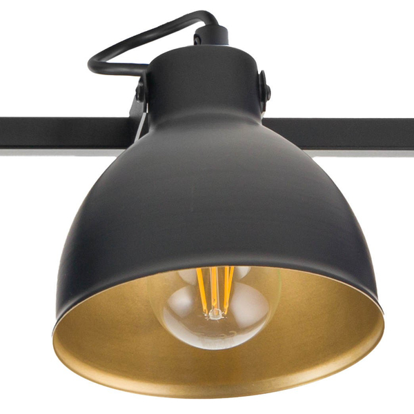 Regulowana lampa sufitowa MARS Sigma metalowy plafon czarny
