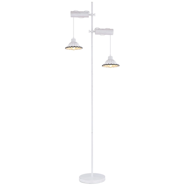 Lampa podłogowa JOWITA 54050-2S stojąca kopuły białe