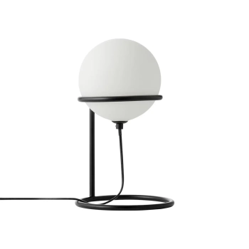 Stolikowa lampa okrągła Wilson 2412575003 biała czarna
