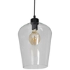 Lampa wisząca SANTIAGO MLP6605 szklana skandynawski czarny przezroczysty