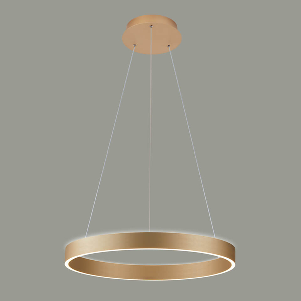 Lampa pierścień zwis Brasco PND-56215D-060RPC-GD-3KS4K-TRDIMM Italux LED 60W 3000-4000K złoty