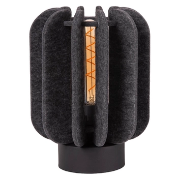 Lampka nocna z filcu Rafal 45592/01/36 czarna szara