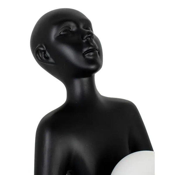 Designerska lampa stojąca HUMAN MSE1501100514 człowiek kule białe czarne