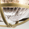 Sufitowa lampa plafon QN-TOLLIS-F-NBR retro biały mosiądz