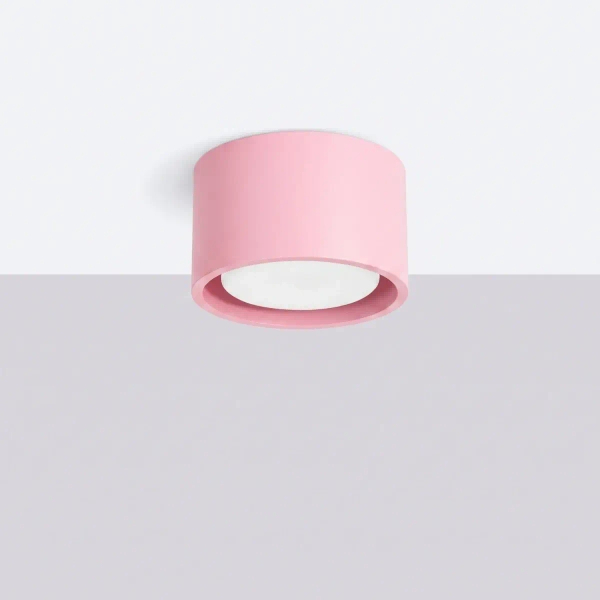 Lampa sufitowa różowa MODO SL.2466 1xGx53 metalowa tubka