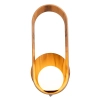 Kulista lampa ścienna Sfera QN-SFERA-WB-L-TEAK do salonu brązowy biały