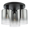 Industrialna sufitowa lampa Savannah SAV5322 szklane tubki czarne