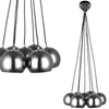 LAMPA wisząca PUNTO LP-22872/7P grafit Light Prestige metalowa OPRAWA zwis kule balls grafitowe