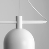 Metalowa lampa wisząca BERYL 976G Aldex biały zwis do salonu