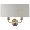 Lampa ścienna abażurowa Highclere 94403 Endon beżowy chrom