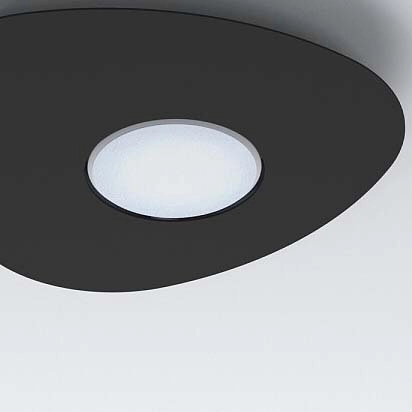 Czarna lampa sufitowa Organic 8303 minimalistyczna do sypialni