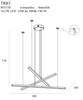 LAMPA wisząca TRIO P0311D Maxlight metalowa OPRAWA listwy LED 36W 3000K designerskie czarne