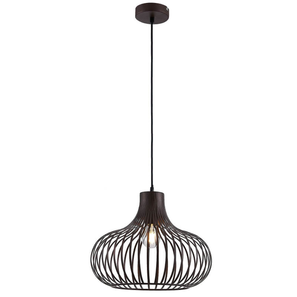 Loftowa lampa wisząca Mateo 33370111X regulowana druciana rdzawy mat