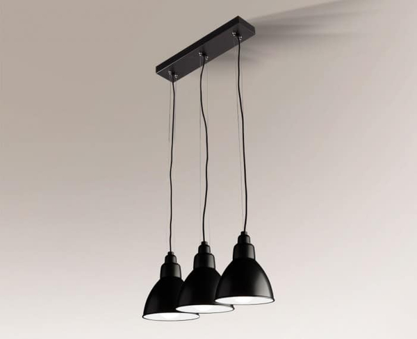 LAMPA wisząca DAISEN 5597 Shilo metalowa OPRAWA industrialna ZWIS listwa sufitowa czarna