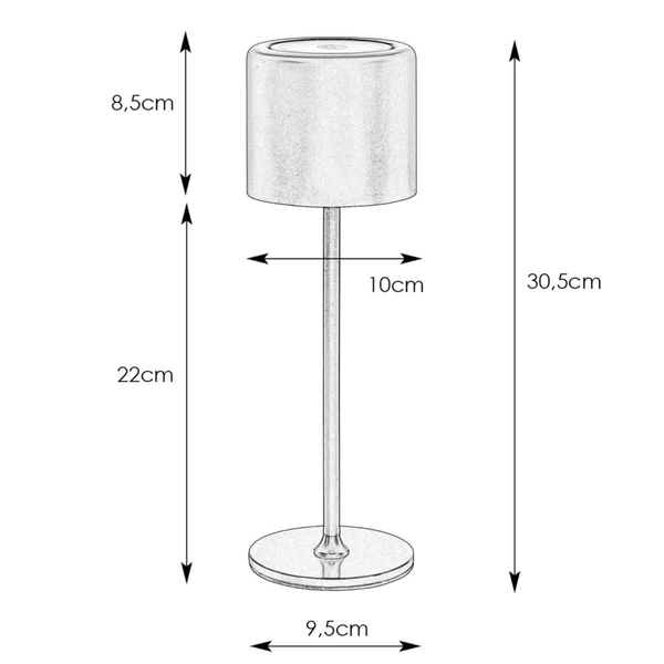 Bezprzewodowa lampka stołowa Filo 108658 LED 2W 3000K IP44 biały