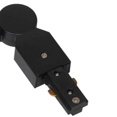 Ruchomy ŁĄCZNIK szynoprzewodu LR/CZ Orlicki Design do 1-fazowej szyny natynkowej 230V czarny