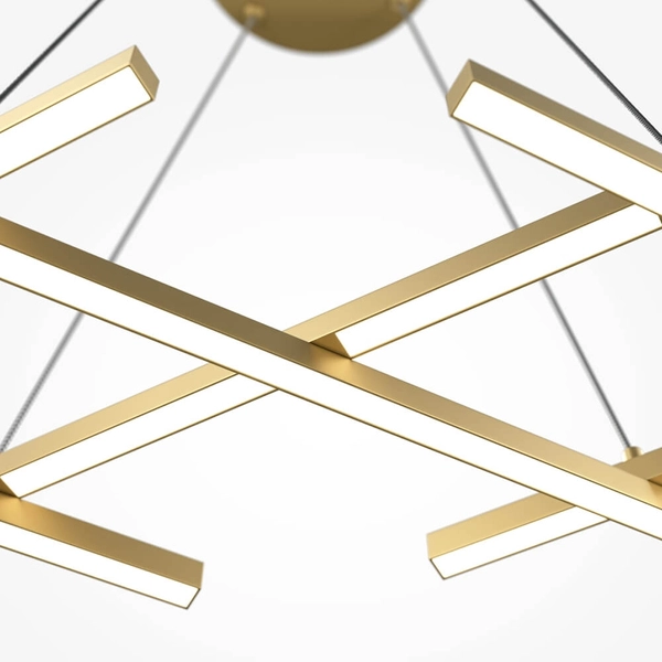 Salonowa lampa wisząca Halo MOD244PL-L50BSK Maytoni LED 40W 4000K mosiądz