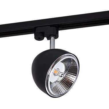 Reflektorowa LAMPA sufitowa PROFILE VESPA 8825 Nowodvorski OPRAWA metalowa do systemu szynowego 1-fazowego tuba czarna