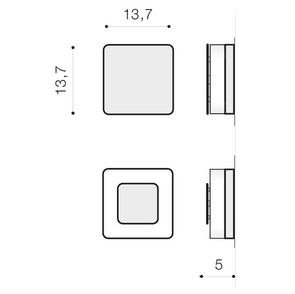 Elewacyjna lampa na ścianę ENOK AZ4461 Azzardo LED 10W 3000K IP65 czarny
