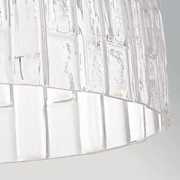 Szklana wisząca lampa Windsor 1xE27 czarna do salonu przezroczysta fasetowana ELS-WINDSOR-P-BLK
