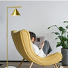 Stojąca lampa z marmurem Libro ABR-LPV-E27 Abruzzo regulowana złoty