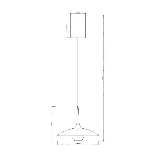 Wisząca lampa kopuła MANUKA czarna złota P0676 1xLED 12W 3000K nad wyspę