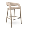 Tkaninowe krzesło IRIS MM001501100351 beżowe do jadalni 47cm