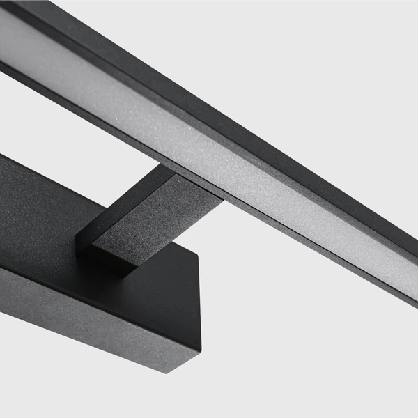 Kinkiet LAMPA ścienna ISLA GS-LWB-12W/3 BK Light Prestige metalowa OPRAWA galeryjka LED 12W 3000K nad obraz IP44 czarna