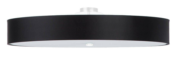 LAMPA sufitowa SL.0818 plafon OPRAWA materiałowa okrągła czarna