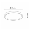 Sufitowa LAMPA plafoniera NURIA 79182/18/31 Lucide natynkowa OPRAWA plafon LED 18W 2700K okrągły biały