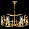 Lampa wisząca metalowa oprawa zwis na łańcuchu złoty BOWI OUTLET