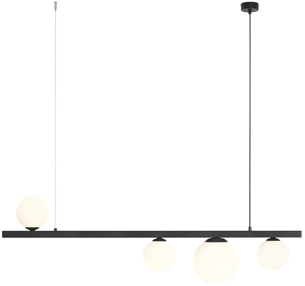 Wisząca lampa jadalniana Garda 1099L1 nad stół czarna biała