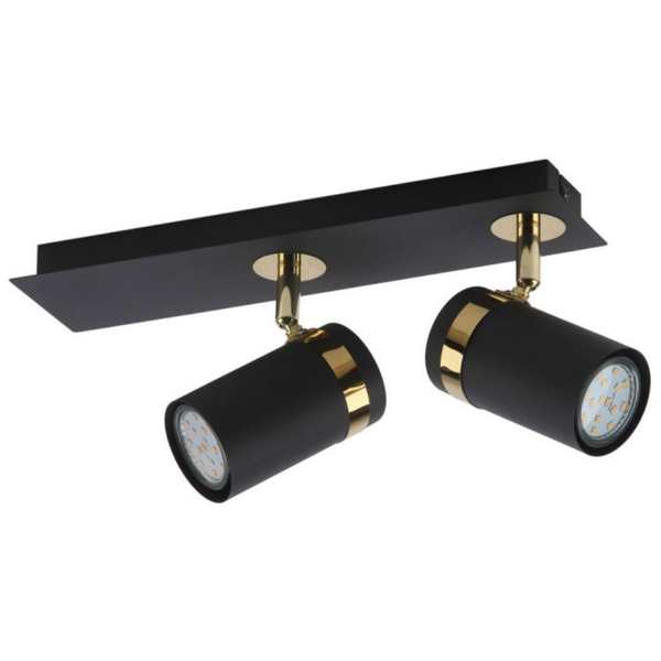 Lampa sufitowa reflektorowa Verano SPL-2031-2 Italux podwójna czarna