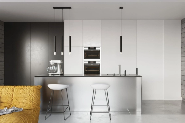 Wisząca lampa pokojowa SL.0962 3-płomienna czarne tuby