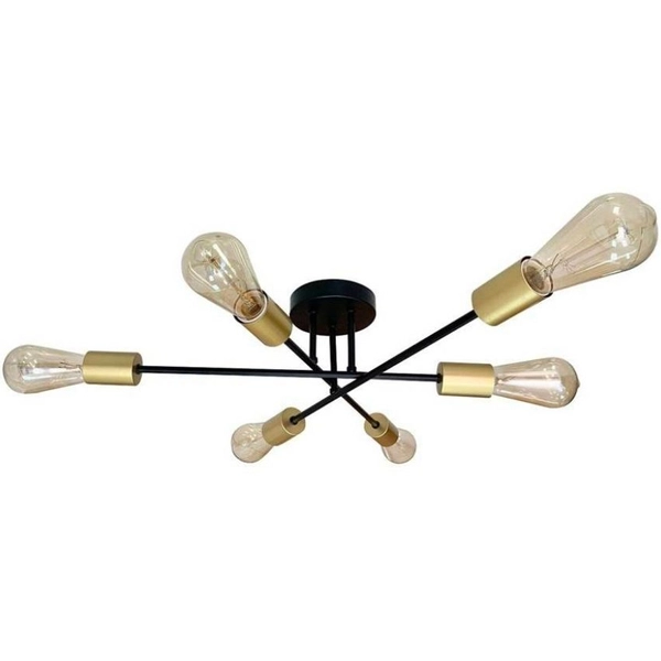 Sufitowa lampa Crespilo 36-01245 Candellux loft sticks czarna złota