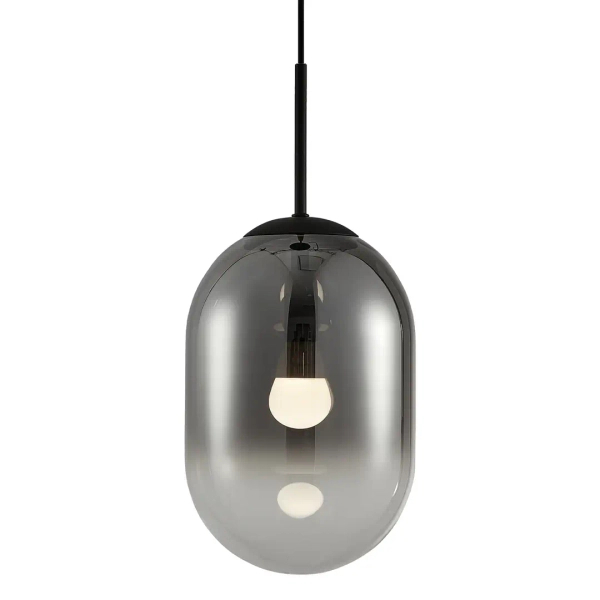 Lampa zwisająca do salonu ALIAS BLACK ML0323 szklana kula czarny