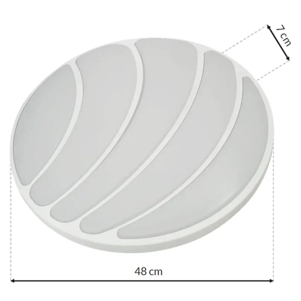 Ściemnialny plafon SHELL ML6171 LED 40W 3000-6000K z pilotem biały