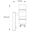 Ogrodowa LAMPA ścienna ARNE 14866/10/12 Lucide zewnętrzna OPRAWA elewacyjna outdoor IP44 chrom