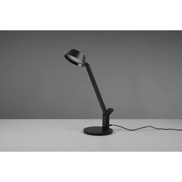 Stołowa lampa AVA 523090132 czarna 1xLED 5W 3000-6300K z regulacją