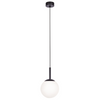 Nowoczesna lampa wisząca Faro K-4886 czarna nad wyspę kula ball